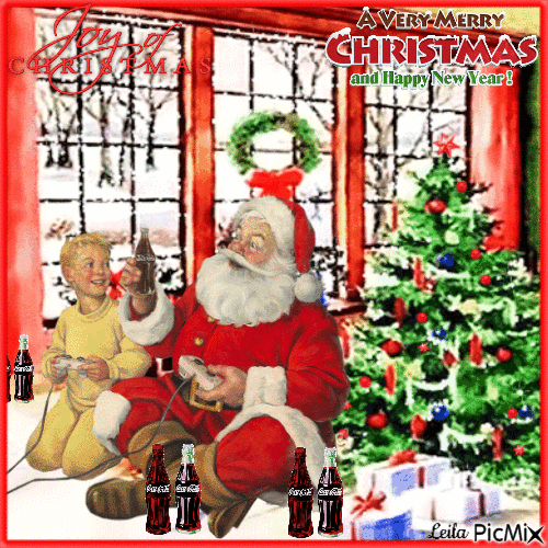 Joy of Christmas. A very Marry Christmas and Happy New Year - Free animated GIF
