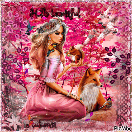 Pink Autumn - Darmowy animowany GIF