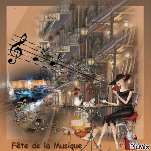 Fête de la Musique - Бесплатный анимированный гифка
