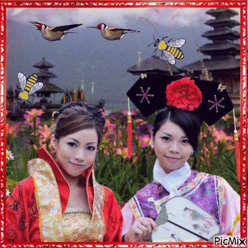 belle femmes chine - Besplatni animirani GIF