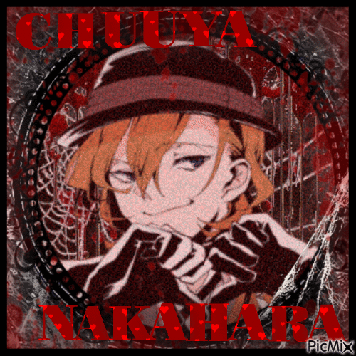 chuuya nakahara - Бесплатный анимированный гифка
