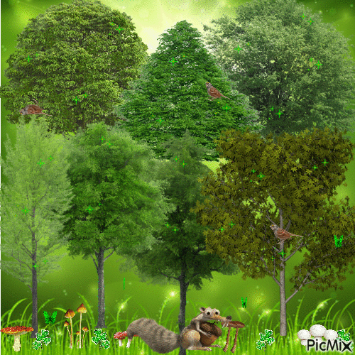 Magic Forest - GIF animé gratuit