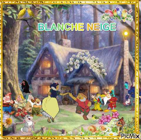 Blanche Neige - GIF animé gratuit