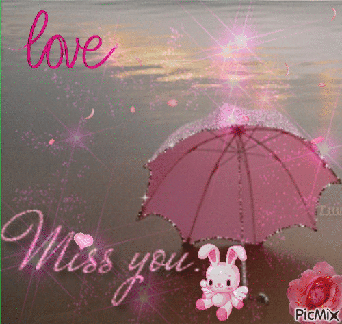 I miss you...love - Zdarma animovaný GIF
