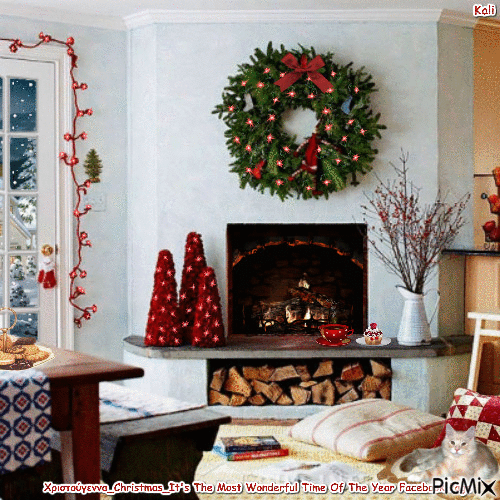 Christmas wreath - Besplatni animirani GIF