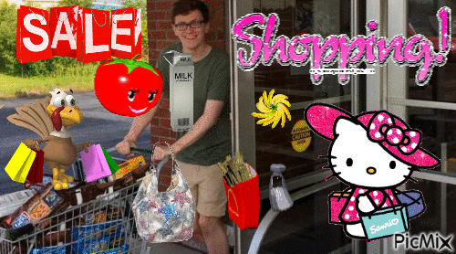 scott the woz shopping - 無料のアニメーション GIF