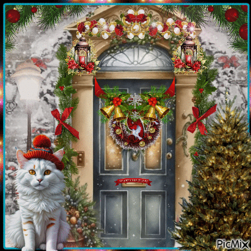 Puertas de navidad - GIF animado grátis