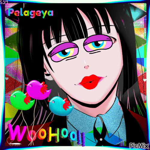 Manga 💛💚💙💜- multicolore - Besplatni animirani GIF