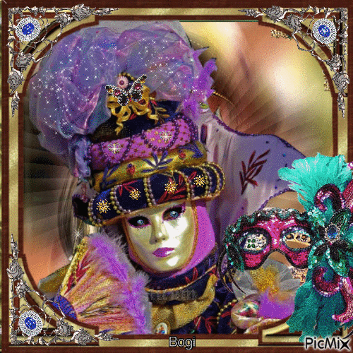Venetian carnival mask... - Zdarma animovaný GIF
