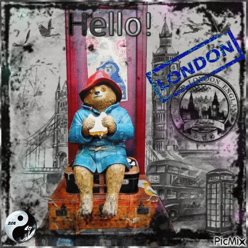 Hello! Paddington - Бесплатни анимирани ГИФ