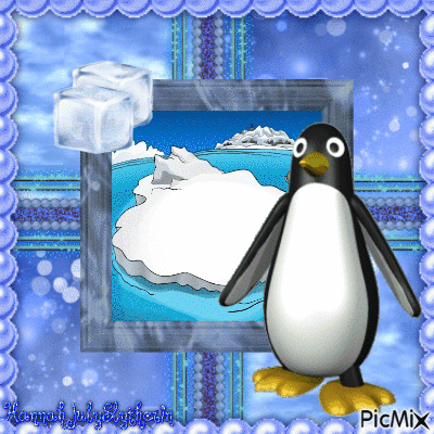 It's Penguin Time!! - GIF animasi gratis