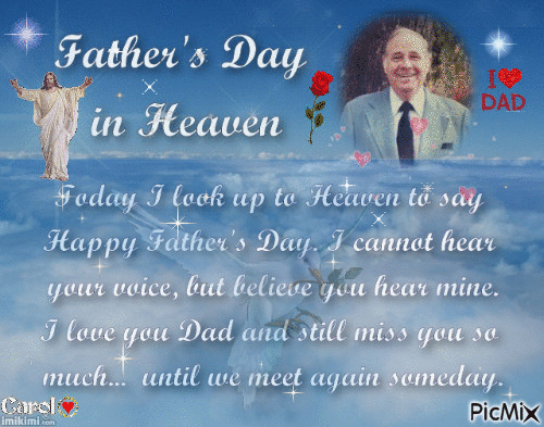 Father's Day in Heaven - Бесплатный анимированный гифка