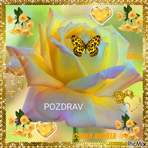 POZDRAV - GIF animado grátis