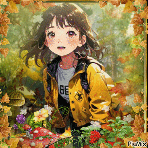 Manga automne - Gratis animerad GIF