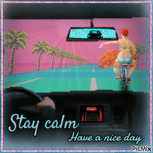 Stay calm - Free animated GIF