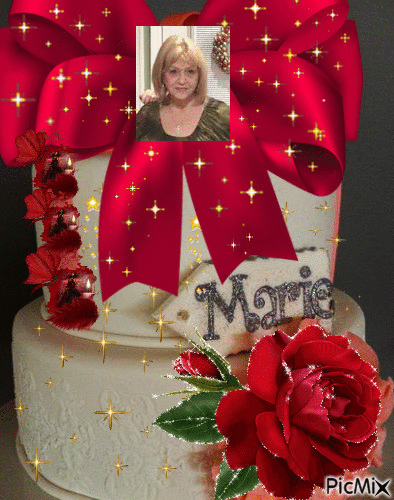 Happy Birthday Marie - Gratis geanimeerde GIF
