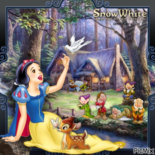 Blanche-Neige et les 7 nains - darmowe png