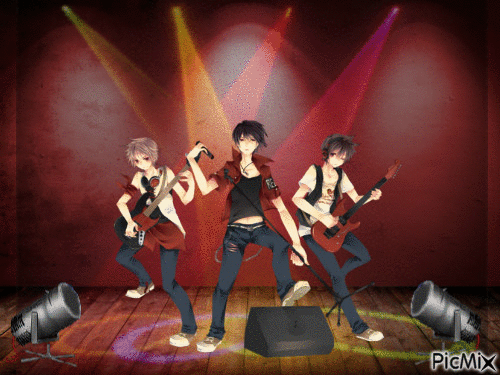 concert rock manga - Ingyenes animált GIF