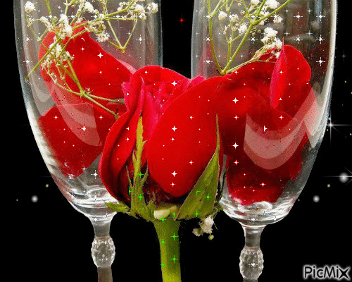 rosas de cristal - GIF animé gratuit
