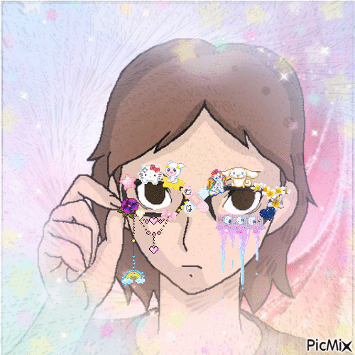 Decorating My Sister's Glasses - 免费动画 GIF
