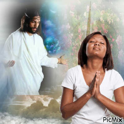 pray to jesus - PNG gratuit