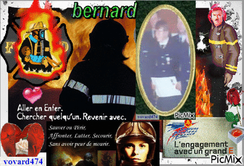 BERNARD MON POMPIER DAMOUR_14 ans - 無料のアニメーション GIF