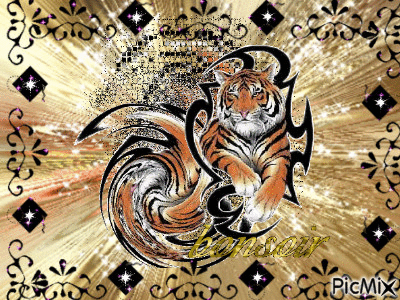 Félin le Tigre - 免费动画 GIF