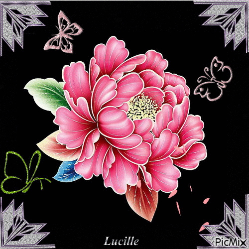 pink flower - Бесплатни анимирани ГИФ