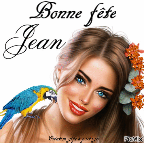 Bonne fête Jean - Ücretsiz animasyonlu GIF