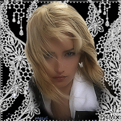 blonde lady - Gratis animerad GIF