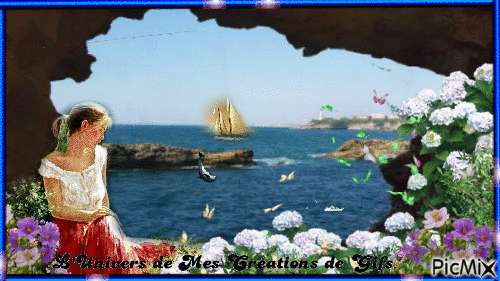 phare de biarritz - Бесплатный анимированный гифка