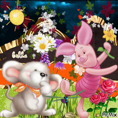 Friends are like flowers! - Gratis animerad GIF