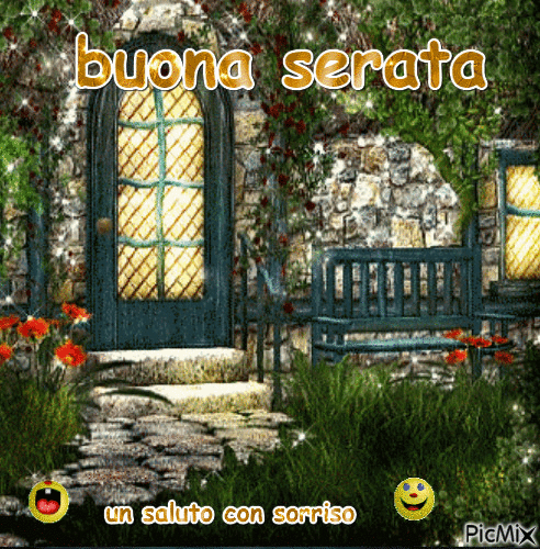 buona sera - Бесплатный анимированный гифка