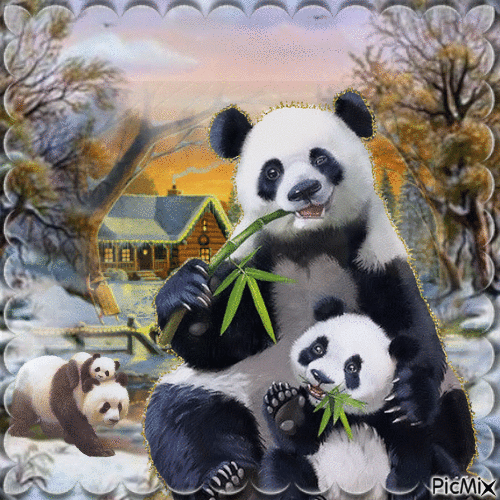 Panda - GIF animado gratis