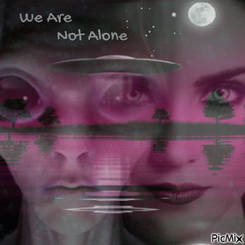 We Are Not Alone - GIF animado grátis