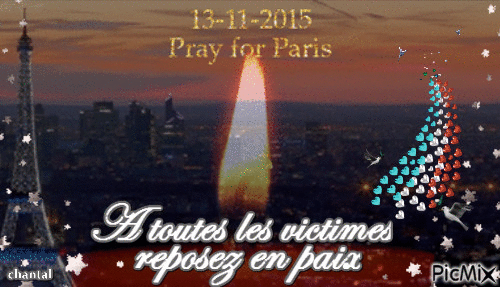 victimes de paris - Zdarma animovaný GIF