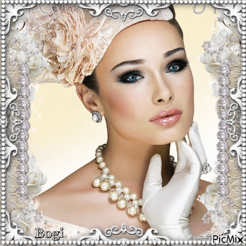 Beautiful and elegant lady... - GIF animé gratuit