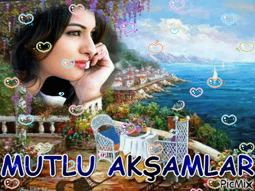 mutlu akşamlar - Бесплатный анимированный гифка