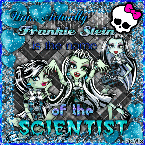 Frankie Stein is the name of the Scientist - Бесплатни анимирани ГИФ