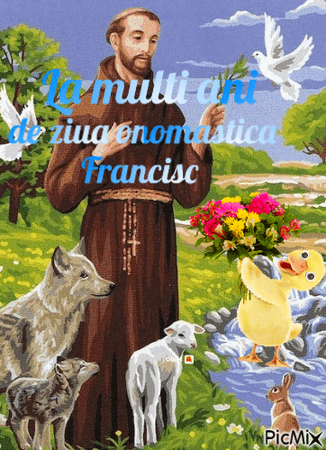 Sfintul Francisc - Ilmainen animoitu GIF