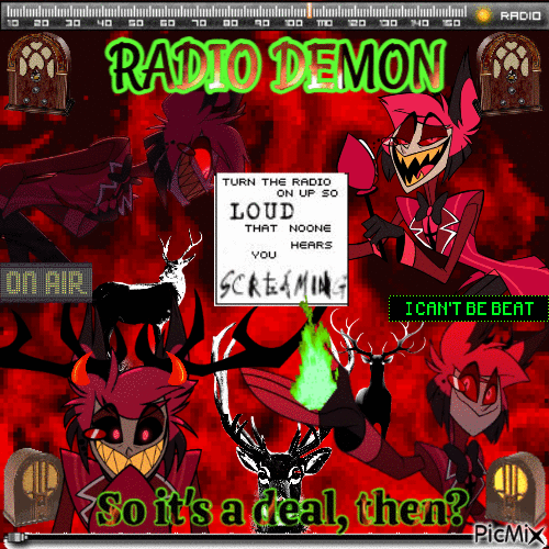 radio demon - Darmowy animowany GIF