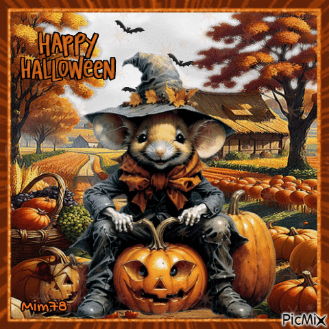 Animaux d'Halloween - Animovaný GIF zadarmo