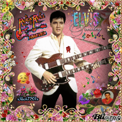 Elvis Presley 3-15-23 by xRick - Free animated GIF