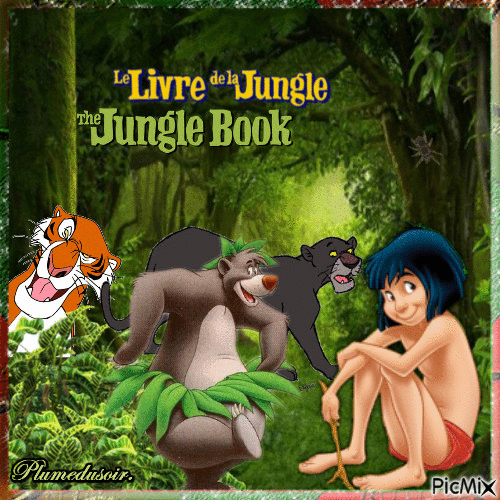 Le livre de la jungle. - Δωρεάν κινούμενο GIF