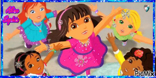 DORA AND FRIENDS BY ALINE SOPHIE - Free animated GIF
