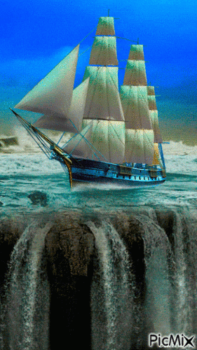 Barco de vela - Gratis animerad GIF