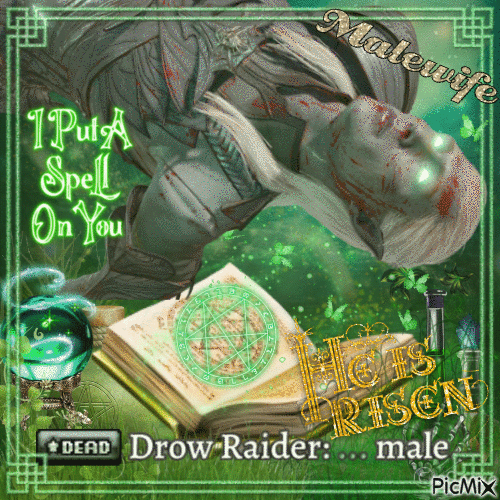 dead drow raider - GIF animé gratuit
