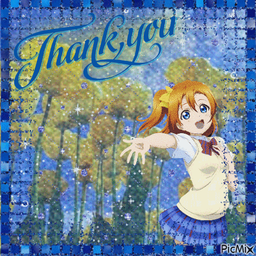 💐 Thank you 🎵 - Ilmainen animoitu GIF