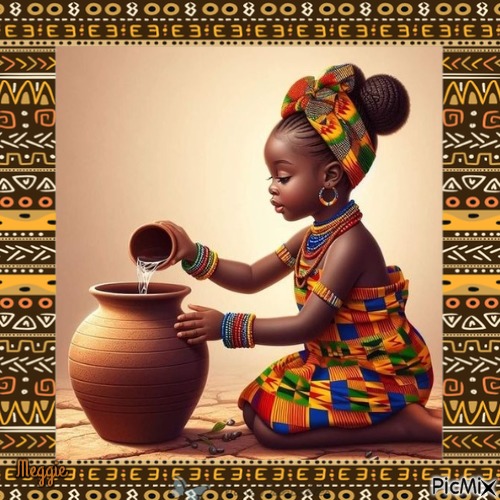 sweet African girl - darmowe png