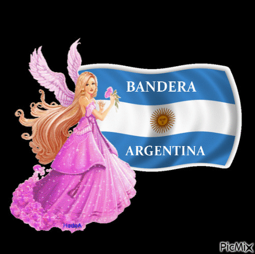 Bandera Argentina - Безплатен анимиран GIF